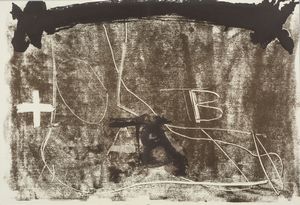 TAPIES ANTONI (1923 - 2012) : DERRIER LE MIROIR, 1974  - Asta Asta 448 | GRAFICA MODERNA, FOTOGRAFIA E MULTIPLI D'AUTORE Virtuale - Associazione Nazionale - Case d'Asta italiane