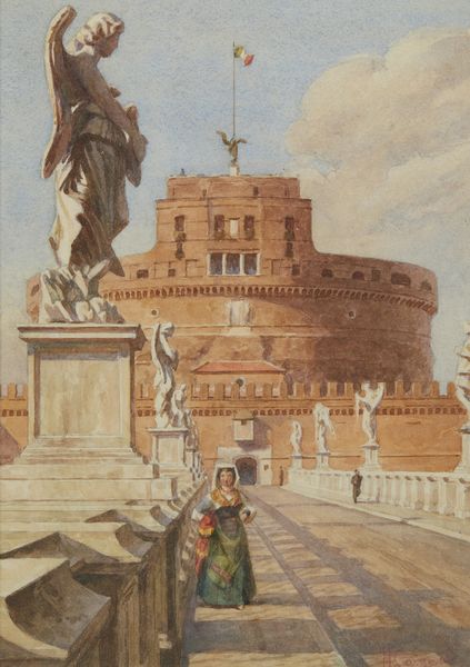 ARTISTA ITALIANO DEL XIX-XX SECOLO : Il ponte di Castel Sant'Angelo a Roma  - Asta Asta 449 | ARTE ANTICA E DEL XIX SECOLO Virtuale - Associazione Nazionale - Case d'Asta italiane