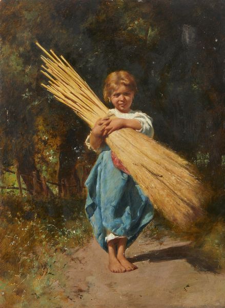 CAPRILE VINCENZO (1856 - 1936) : Attribuito a. Bambina con fascio di grano  - Asta Asta 449 | ARTE ANTICA E DEL XIX SECOLO Virtuale - Associazione Nazionale - Case d'Asta italiane