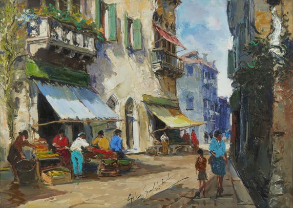 SALVIATI GINO (1911 - 1998) : Calle a Venezia  - Asta Asta 449 | ARTE ANTICA E DEL XIX SECOLO Virtuale - Associazione Nazionale - Case d'Asta italiane