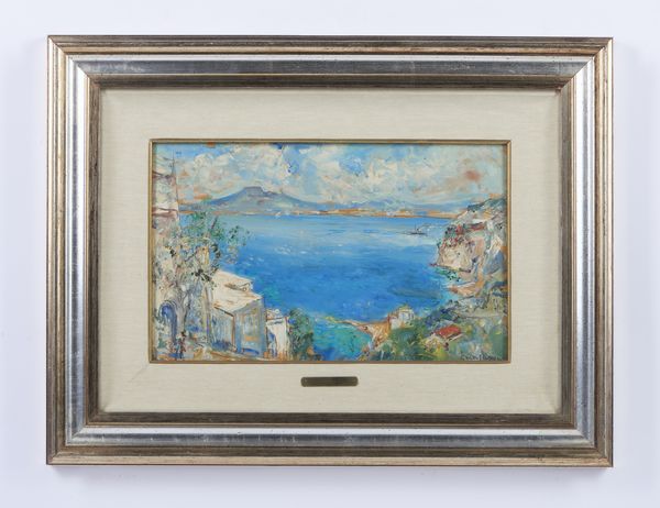 CASCIARO GUIDO (1900 - 1963) : Veduta del golfo di Napoli da Ischia  - Asta Asta 449 | ARTE ANTICA E DEL XIX SECOLO Virtuale - Associazione Nazionale - Case d'Asta italiane