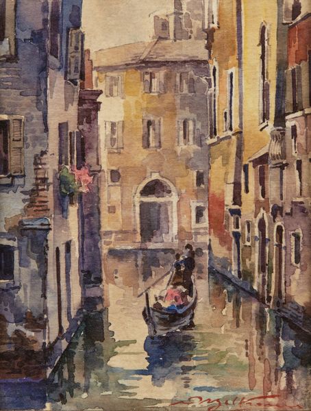 BELTRAME ACHILLE (1871 - 1945) : In gondola a Venezia  - Asta Asta 449 | ARTE ANTICA E DEL XIX SECOLO Virtuale - Associazione Nazionale - Case d'Asta italiane