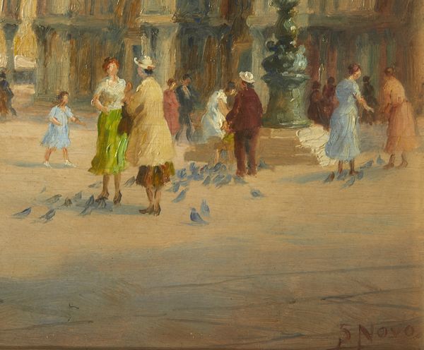 NOVO STEFANO (1862 - 1927) : Piazza San Marco a Venezia  - Asta Asta 449 | ARTE ANTICA E DEL XIX SECOLO Virtuale - Associazione Nazionale - Case d'Asta italiane