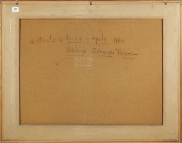 TOGNI EDOARDO (1884 - 1962) : Mattinate di marzo e aprile a Vestone  - Asta Asta 449 | ARTE ANTICA E DEL XIX SECOLO Virtuale - Associazione Nazionale - Case d'Asta italiane