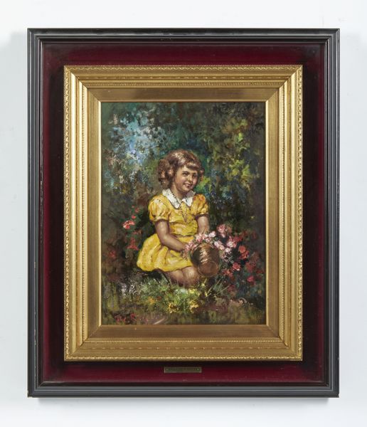 RISPOLI FRANCO (1921 - 1989) : Bambina con cesto di fiori  - Asta Asta 449 | ARTE ANTICA E DEL XIX SECOLO Virtuale - Associazione Nazionale - Case d'Asta italiane