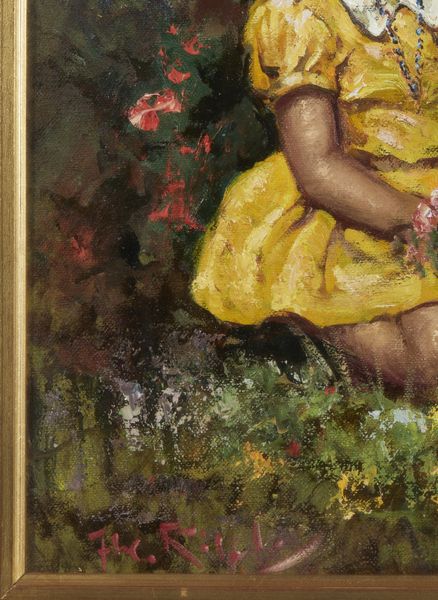 RISPOLI FRANCO (1921 - 1989) : Bambina con cesto di fiori  - Asta Asta 449 | ARTE ANTICA E DEL XIX SECOLO Virtuale - Associazione Nazionale - Case d'Asta italiane