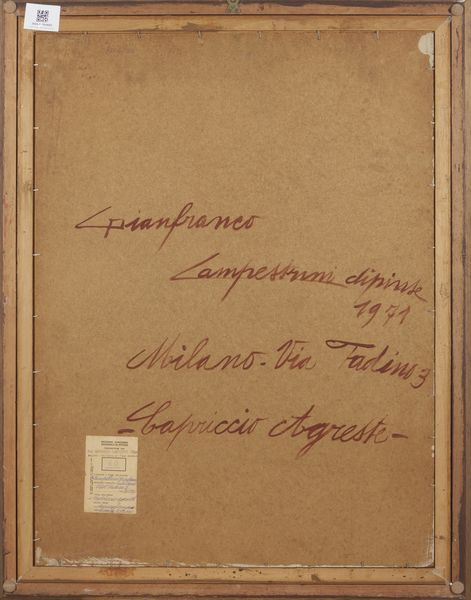 CAMPESTRINI GIANFRANCO (1901 - 1979) : Capriccio agreste  - Asta Asta 449 | ARTE ANTICA E DEL XIX SECOLO Virtuale - Associazione Nazionale - Case d'Asta italiane