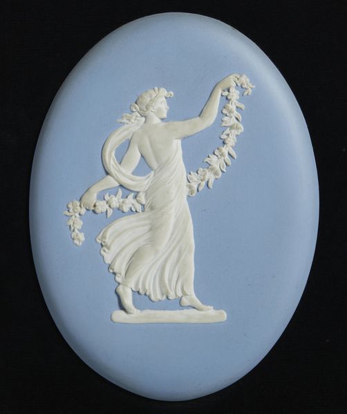 MANIFATTURA DI WEDGWOOD, XX SECOLO : Ovale in ceramica azzurra e bianca raffigurante Flora  - Asta Asta 449 | ARTE ANTICA E DEL XIX SECOLO Virtuale - Associazione Nazionale - Case d'Asta italiane