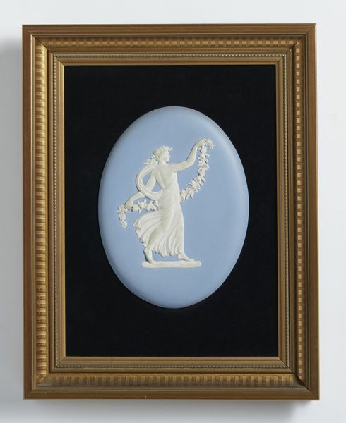 MANIFATTURA DI WEDGWOOD, XX SECOLO : Ovale in ceramica azzurra e bianca raffigurante Flora  - Asta Asta 449 | ARTE ANTICA E DEL XIX SECOLO Virtuale - Associazione Nazionale - Case d'Asta italiane