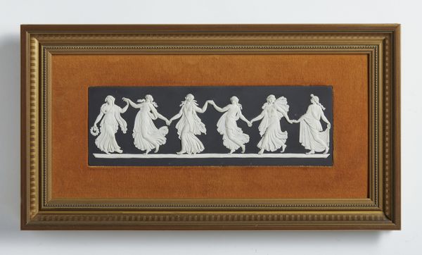 MANIFATTURA DI WEDGWOOD, XX SECOLO : Placca rettangolare in ceramica nera e bianca raffigurante la Danza delle Ore  - Asta Asta 449 | ARTE ANTICA E DEL XIX SECOLO Virtuale - Associazione Nazionale - Case d'Asta italiane