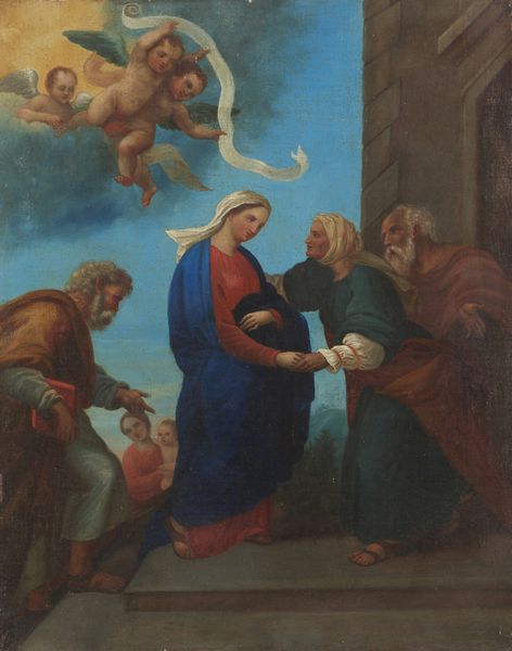 ARTISTA DEL XVIII SECOLO : Visitazione della Beata Vergine Maria  - Asta Asta 449 | ARTE ANTICA E DEL XIX SECOLO Virtuale - Associazione Nazionale - Case d'Asta italiane