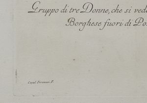 PIRANESI GIOVANNI BATTISTA (1720 - 1778) : Vaso antico in marmo e gruppo di tre donne  - Asta Asta 449 | ARTE ANTICA E DEL XIX SECOLO Virtuale - Associazione Nazionale - Case d'Asta italiane