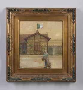 SALA PAOLO (1859 - 1924) : Il mercato di Milano  - Asta Asta 449 | ARTE ANTICA E DEL XIX SECOLO Virtuale - Associazione Nazionale - Case d'Asta italiane