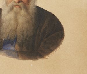 ARTISTA DEL XIX SECOLO : Ritratto d'uomo con turbante  - Asta Asta 449 | ARTE ANTICA E DEL XIX SECOLO Virtuale - Associazione Nazionale - Case d'Asta italiane