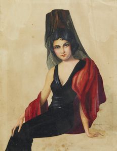 SORGIANI GIUSEPPE (1889 - 1952) : Figura femminile  - Asta Asta 449 | ARTE ANTICA E DEL XIX SECOLO Virtuale - Associazione Nazionale - Case d'Asta italiane