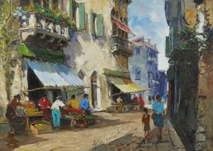 SALVIATI GINO (1911 - 1998) - Calle a Venezia