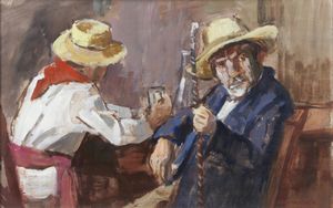 NOVATI MARCO (1895 - 1975) - All'osteria