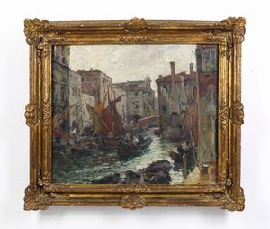 BONIVENTO ZENO (1880 - 1956) : Veduta di Venezia  - Asta Asta 449 | ARTE ANTICA E DEL XIX SECOLO Virtuale - Associazione Nazionale - Case d'Asta italiane