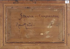 NATALI RENATO (1864 - 1947) : Strada di campagna  - Asta Asta 449 | ARTE ANTICA E DEL XIX SECOLO Virtuale - Associazione Nazionale - Case d'Asta italiane