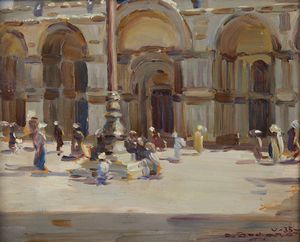 SOGARO OSCAR (1888 - 1967) - Piazza San Marco