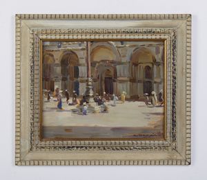 SOGARO OSCAR (1888 - 1967) : Piazza San Marco  - Asta Asta 449 | ARTE ANTICA E DEL XIX SECOLO Virtuale - Associazione Nazionale - Case d'Asta italiane