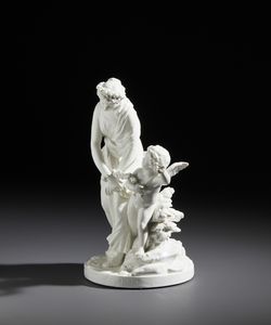 MANIFATTURA DI CAPODIMONTE DEL XIX SECOLO : La Giovinezza tormentata dall'Amore (La Jeunesse tourmente par l'Amour)  - Asta Asta 449 | ARTE ANTICA E DEL XIX SECOLO Virtuale - Associazione Nazionale - Case d'Asta italiane