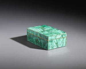 MANIFATTURA DEL XX SECOLO : Scatola da tavolo rivestita in malachite  - Asta Asta 449 | ARTE ANTICA E DEL XIX SECOLO Virtuale - Associazione Nazionale - Case d'Asta italiane