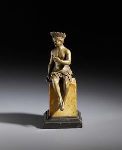 BRONZISTA DEL XIX SECOLO : Piccola scultura raffigurante l'allegoria dell'America  - Asta Asta 449 | ARTE ANTICA E DEL XIX SECOLO Virtuale - Associazione Nazionale - Case d'Asta italiane