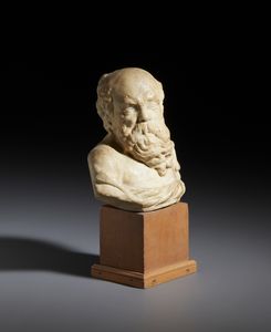 SCULTORE ITALIANO DEL XVIII-XIX SECOLO : Piccolo busto di filosofo  - Asta Asta 449 | ARTE ANTICA E DEL XIX SECOLO Virtuale - Associazione Nazionale - Case d'Asta italiane