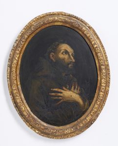 ARTISTA DEL XVII SECOLO : San Francesco  - Asta Asta 449 | ARTE ANTICA E DEL XIX SECOLO Virtuale - Associazione Nazionale - Case d'Asta italiane