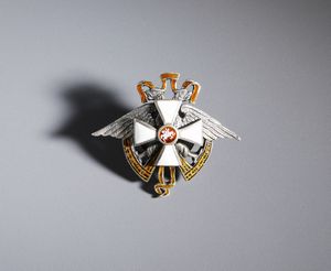 MANIFATTURA RUSSA DEL XX SECOLO : Distintivo in argento e smalti con aquila imperiale e croce dell'Ordine di S. Giorgio, Russia, inizio del XX secolo  - Asta Asta 449 | ARTE ANTICA E DEL XIX SECOLO Virtuale - Associazione Nazionale - Case d'Asta italiane