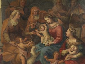 ARTISTA TOSCANO DEL XVII SECOLO : La famiglia di Sant'Anna  - Asta Asta 449 | ARTE ANTICA E DEL XIX SECOLO Virtuale - Associazione Nazionale - Case d'Asta italiane