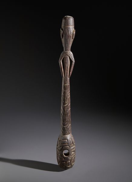 . : Pestello scolpito in legno proveniente dalla cultura Asmat. Papua Nuova Guinea, inizi XX secolo.  - Asta Asta 450 | WUNDERKAMMER, CURIOSITIES & ETNOGRAFICA - A GENTLEMAN' S CABINET OF CURIOSITIES Online - Associazione Nazionale - Case d'Asta italiane