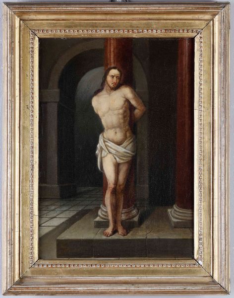 Scuola del XVIII secolo Cristo alla colonna  - Asta Dipinti Antichi - Associazione Nazionale - Case d'Asta italiane