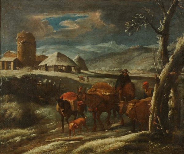 Pieter Mulier detto il Tempesta : Paesaggio con armenti  - Asta Dipinti Antichi - Associazione Nazionale - Case d'Asta italiane