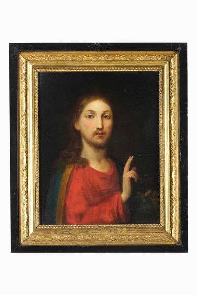 Scuola del XVIII secolo Vergine Addolorata e Salvator Mundi  - Asta Dipinti Antichi - Associazione Nazionale - Case d'Asta italiane