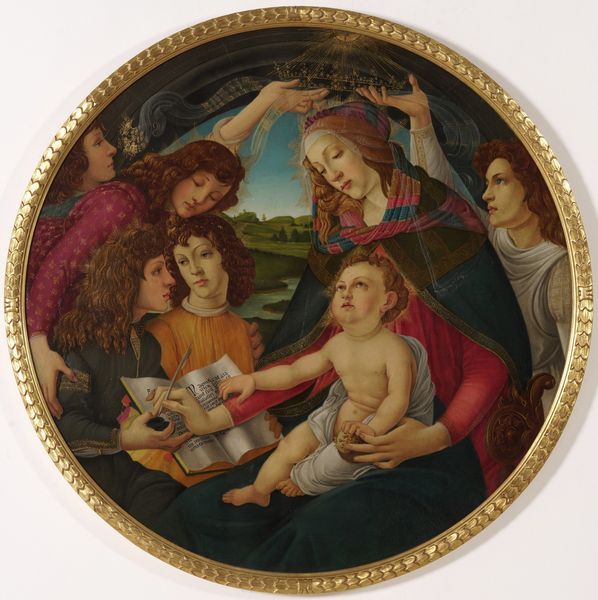 ICILIO FEDERICO JONI : Madonna del Magnificat (da Botticelli)  - Asta Dipinti Antichi - Associazione Nazionale - Case d'Asta italiane