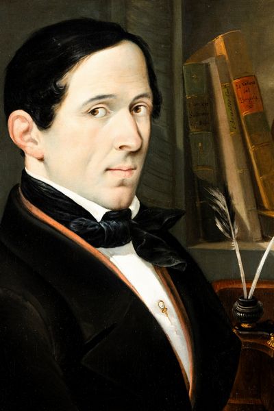 Giuseppe Diotti, Attribuito a : Ritratto di musicista al piano  - Asta Dipinti Antichi - Associazione Nazionale - Case d'Asta italiane