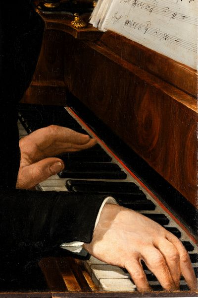 Giuseppe Diotti, Attribuito a : Ritratto di musicista al piano  - Asta Dipinti Antichi - Associazione Nazionale - Case d'Asta italiane