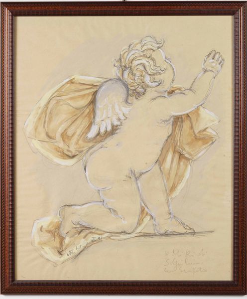 Artista del XX secolo Studio di putto  - Asta Dipinti Antichi - Associazione Nazionale - Case d'Asta italiane