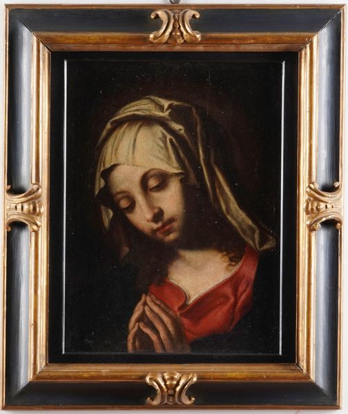 Giovan Battista Salvi detto il Sassoferrato, copia da : Madonna orante  - Asta Dipinti Antichi - Associazione Nazionale - Case d'Asta italiane