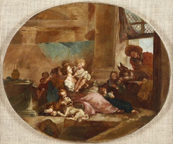 Jean-Honoré Fragonard, d'apres : La famiglia felice  - Asta Dipinti Antichi - Associazione Nazionale - Case d'Asta italiane