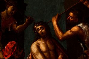 Scuola italiana del XVII secolo Flagellazione di Cristo  - Asta Dipinti Antichi - Associazione Nazionale - Case d'Asta italiane