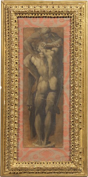 Scuola emiliana del XVII secolo : Studio di nudo  - Asta Importanti Arredi, Maioliche, Sculture e Dipinti Antichi - Associazione Nazionale - Case d'Asta italiane