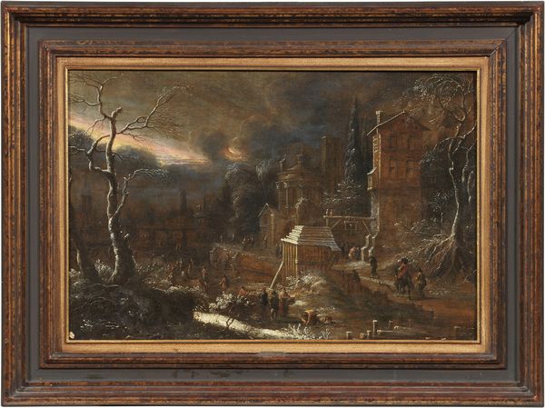 Abraham Beerstraten (attr. a) : Paesaggio con edifici fantastici  - Asta Importanti Arredi, Maioliche, Sculture e Dipinti Antichi - Associazione Nazionale - Case d'Asta italiane