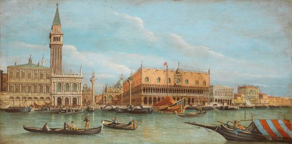 Ignoto fine XIX secolo : Veduta di Palazzo Ducale a Venezia e Veduta della Chiesa della Salute a Venezia  - Asta Importanti Arredi, Maioliche, Sculture e Dipinti Antichi - Associazione Nazionale - Case d'Asta italiane