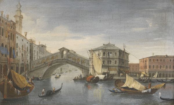 Ignoto del XIX secolo : Ponte di Rialto a Venezia e Riva degli Schiavoni a Venezia  - Asta Importanti Arredi, Maioliche, Sculture e Dipinti Antichi - Associazione Nazionale - Case d'Asta italiane