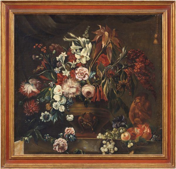 Jean Baptiste Monnoyer : Grande vaso di fiori  - Asta Importanti Arredi, Maioliche, Sculture e Dipinti Antichi - Associazione Nazionale - Case d'Asta italiane