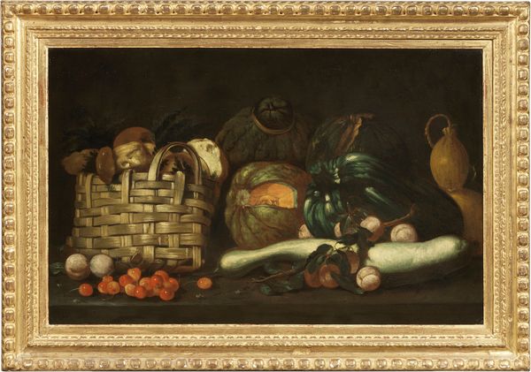 Tommaso Salini, detto Mao (attr. a) : Natura morta con cesto e frutta  - Asta Importanti Arredi, Maioliche, Sculture e Dipinti Antichi - Associazione Nazionale - Case d'Asta italiane