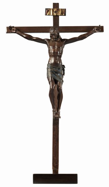 Giuliano Giamberti detto Giuliano da Sangallo : Cristo Crocifisso  - Asta Importanti Arredi, Maioliche, Sculture e Dipinti Antichi - Associazione Nazionale - Case d'Asta italiane